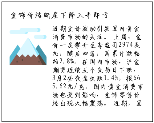金饰价格断崖下降入手即亏