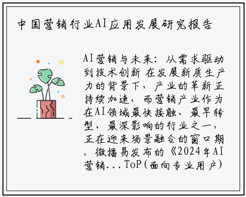 中国营销行业AI应用发展研究报告