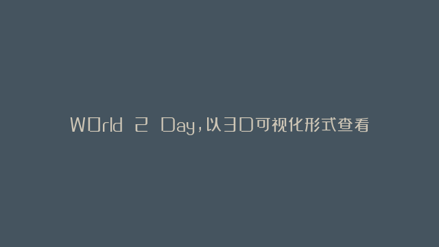 W0rld 2 Day，以3D可视化形式查看全球各地的热门新闻