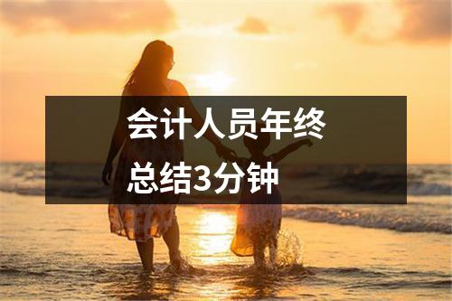 会计人员年终总结3分钟