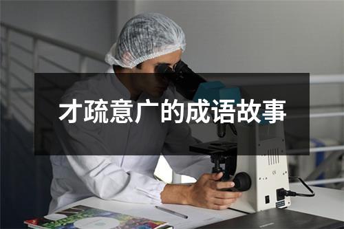 才疏意广的成语故事