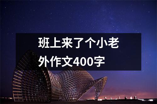 班上来了个小老外作文400字