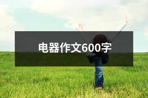 电器作文600字