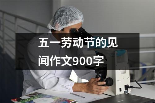 五一劳动节的见闻作文900字