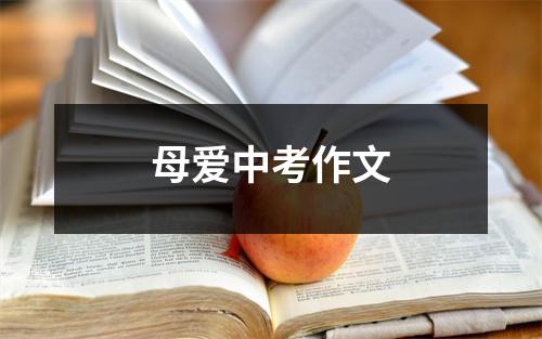 母爱中考作文