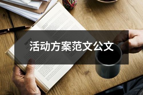 活动方案范文公文