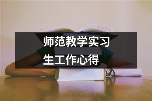 师范教学实习生工作心得