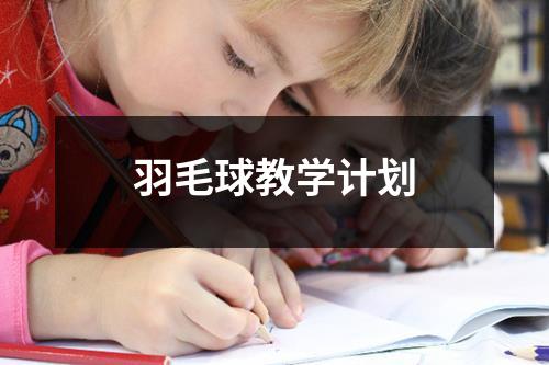 羽毛球教学计划