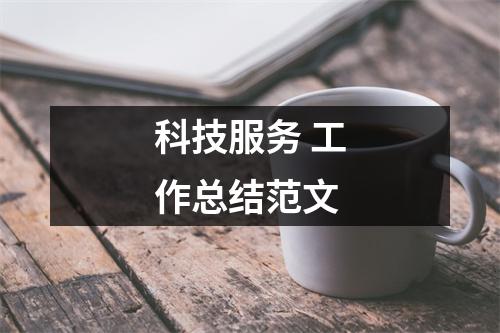 科技服务 工作总结范文