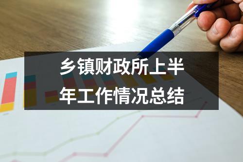 乡镇财政所上半年工作情况总结