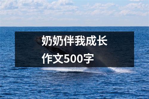 奶奶伴我成长作文500字