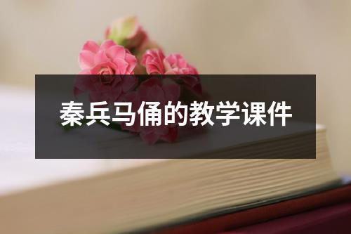 秦兵马俑的教学课件