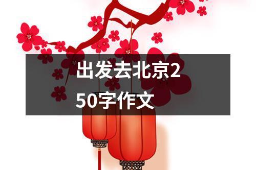 出发去北京250字作文