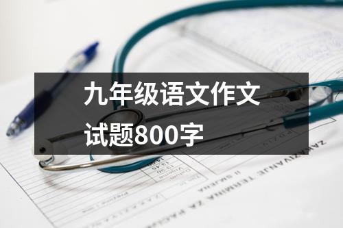 九年级语文作文试题800字