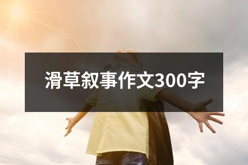 滑草叙事作文300字