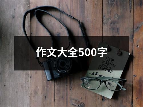 作文大全500字