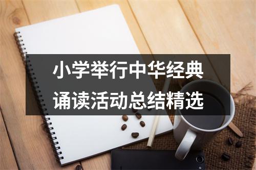 小学举行中华经典诵读活动总结精选