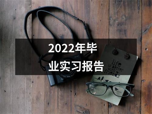 2022年毕业实习报告