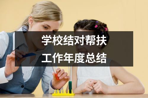 学校结对帮扶工作年度总结