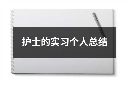 护士的实习个人总结