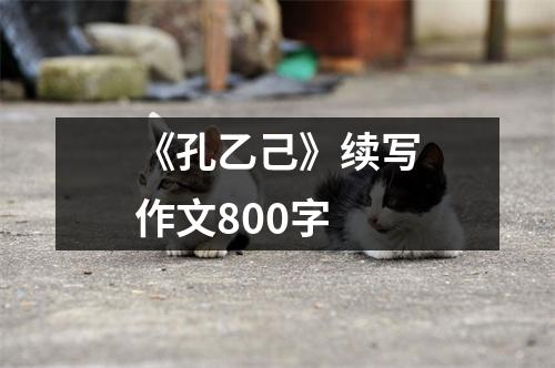 《孔乙己》续写作文800字