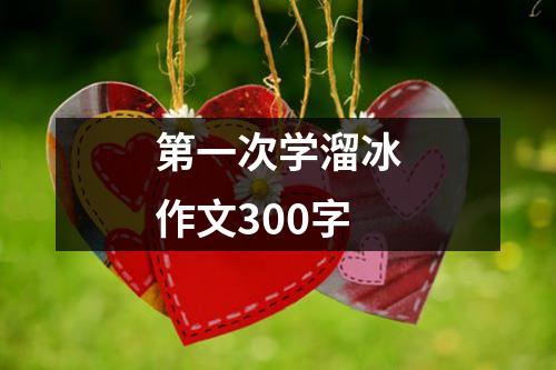 第一次学溜冰作文300字