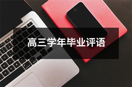 高三学年毕业评语