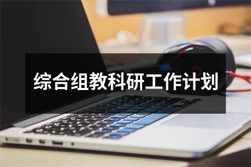 综合组教科研工作计划