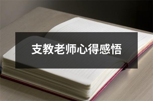 支教老师心得感悟