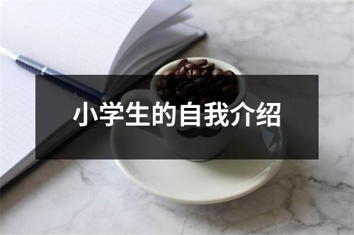 小学生的自我介绍