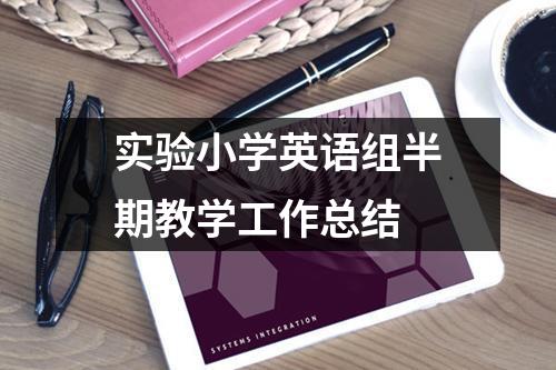 实验小学英语组半期教学工作总结