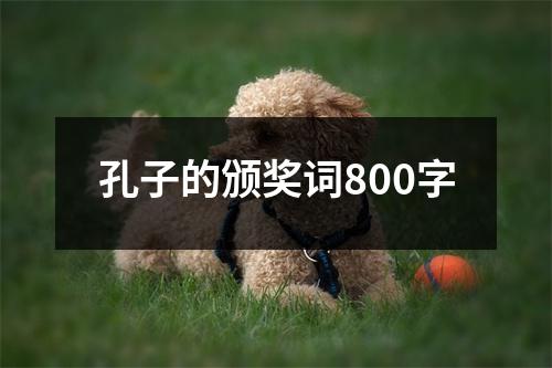 孔子的颁奖词800字