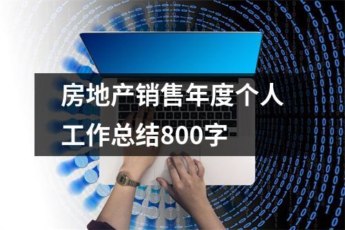 房地产销售年度个人工作总结800字