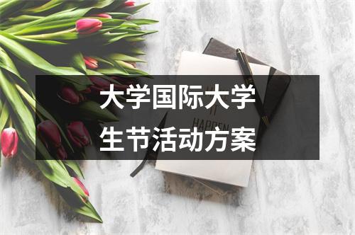 大学国际大学生节活动方案