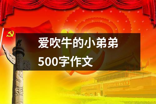 爱吹牛的小弟弟500字作文