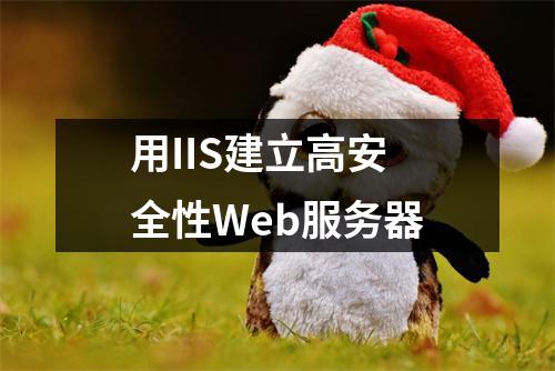 用IIS建立高安全性Web服务器