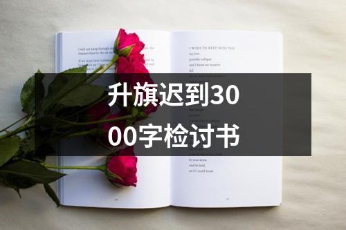 升旗迟到3000字检讨书