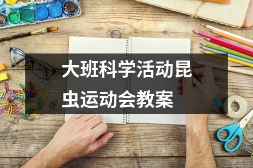 大班科学活动昆虫运动会教案