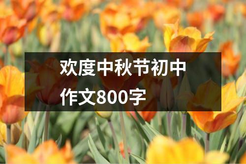 欢度中秋节初中作文800字