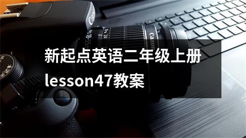 新起点英语二年级上册lesson47教案