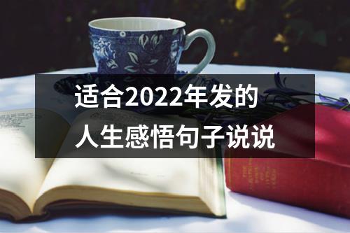 适合2022年发的人生感悟句子说说