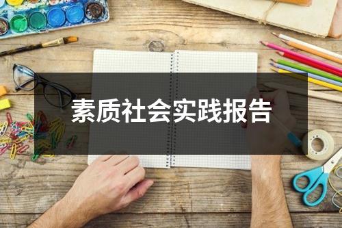 素质社会实践报告