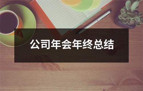 公司年会年终总结