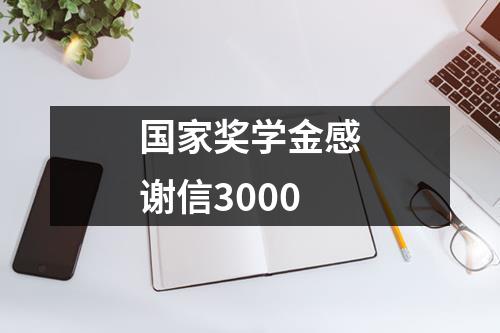 国家奖学金感谢信3000