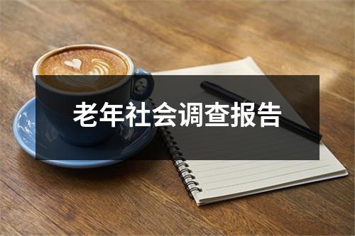 老年社会调查报告