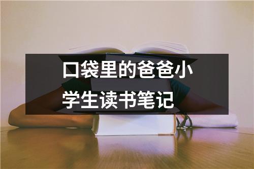 口袋里的爸爸小学生读书笔记