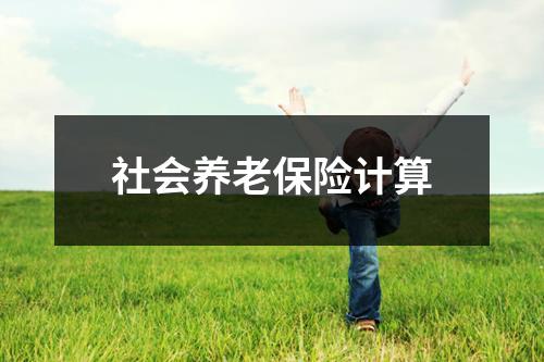 社会养老保险计算