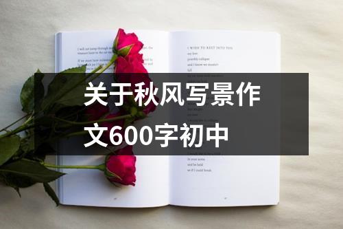 关于秋风写景作文600字初中