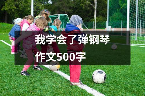 我学会了弹钢琴作文500字