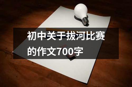 初中关于拔河比赛的作文700字